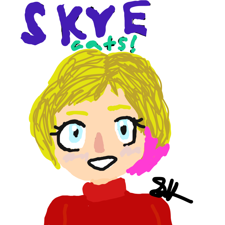 Profile picture for the comic artist, Skye cats!