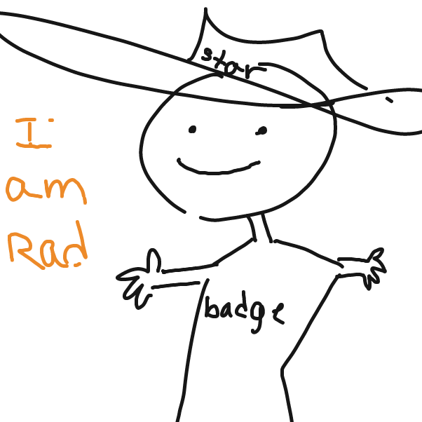 Profile picture for the comic artist, Sherrif of sad