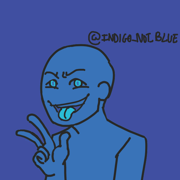Profile picture for the comic artist, Indigonotblue