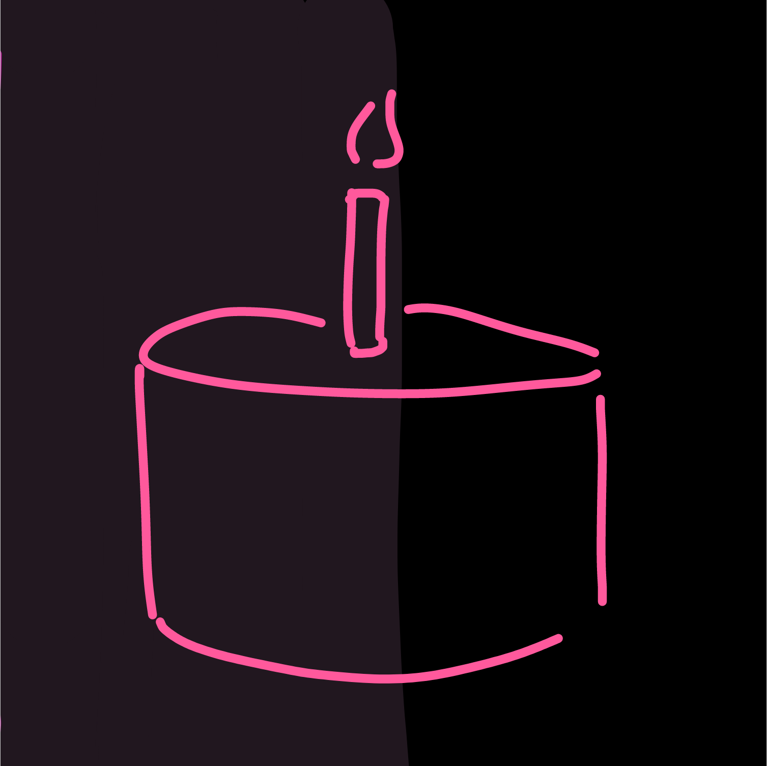 Profile picture for the comic artist, cake