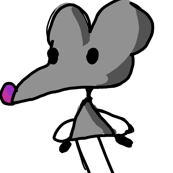 Profile picture for the comic artist, stupid rat
