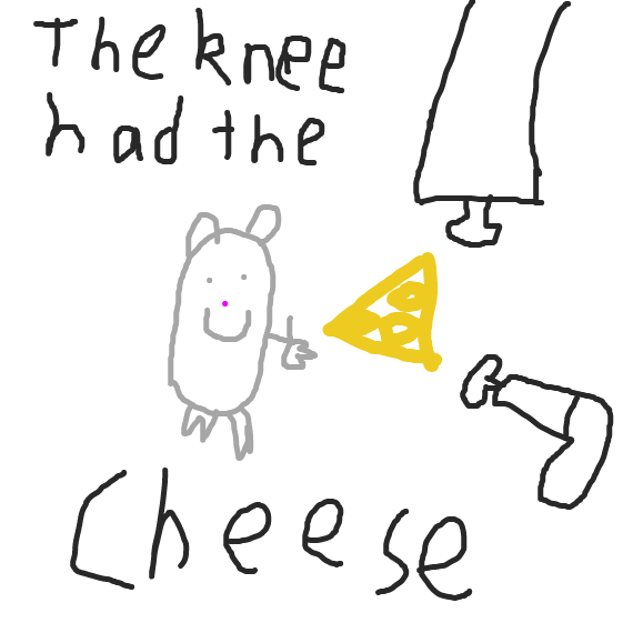 Cheese is outside the knees - Online Drawing Game Comic Strip Panel by JThePilot