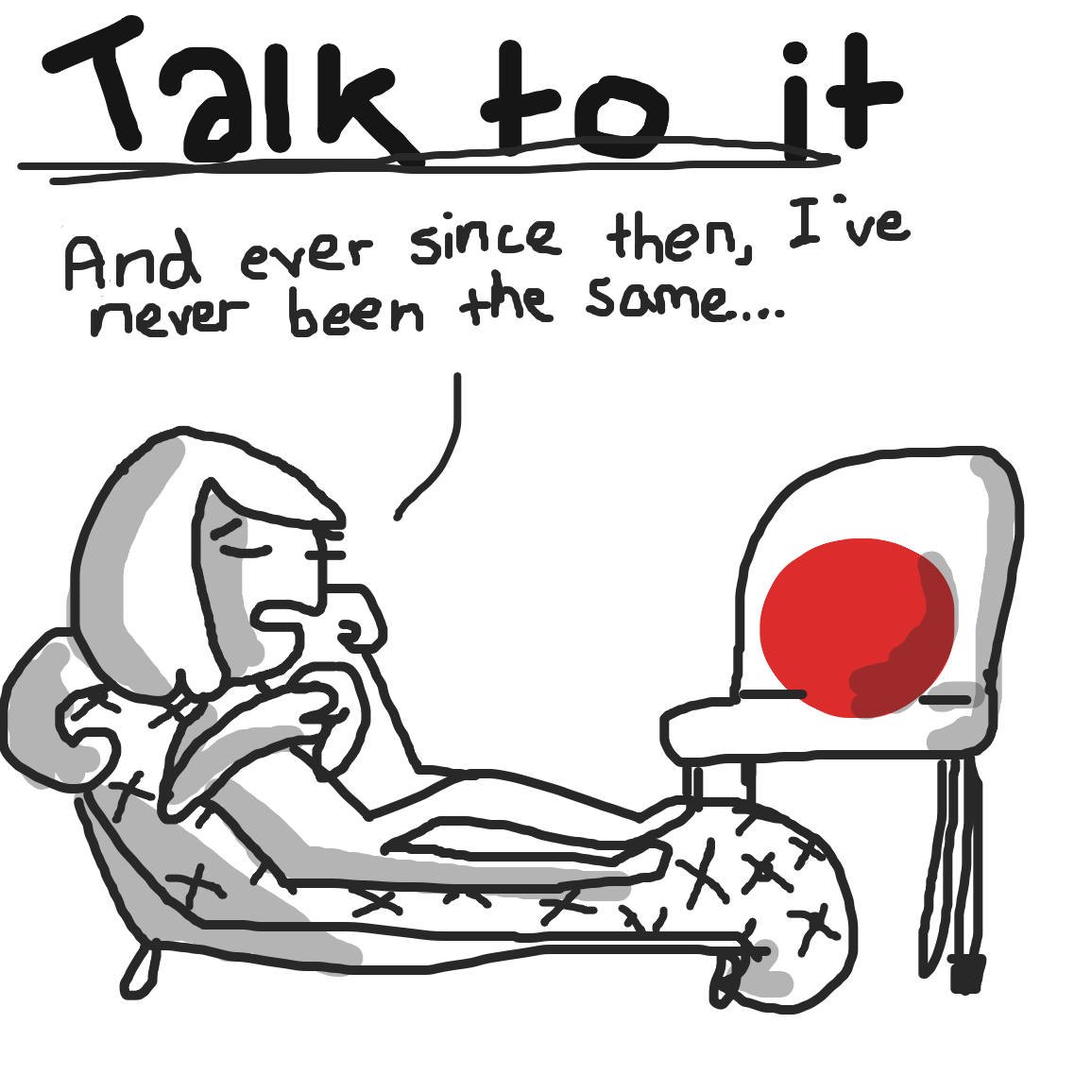 Drawing in 3 uses for a ball by unfortunate fool