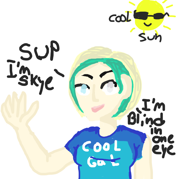 Drawing in Ta Da its me! by Skye cats!