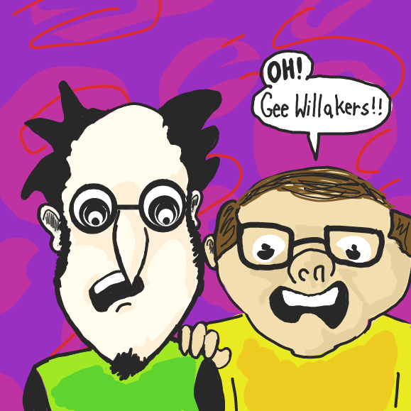 Now I'm really curious what they're looking at. - Online Drawing Game Comic Strip Panel by Wizard Croissant