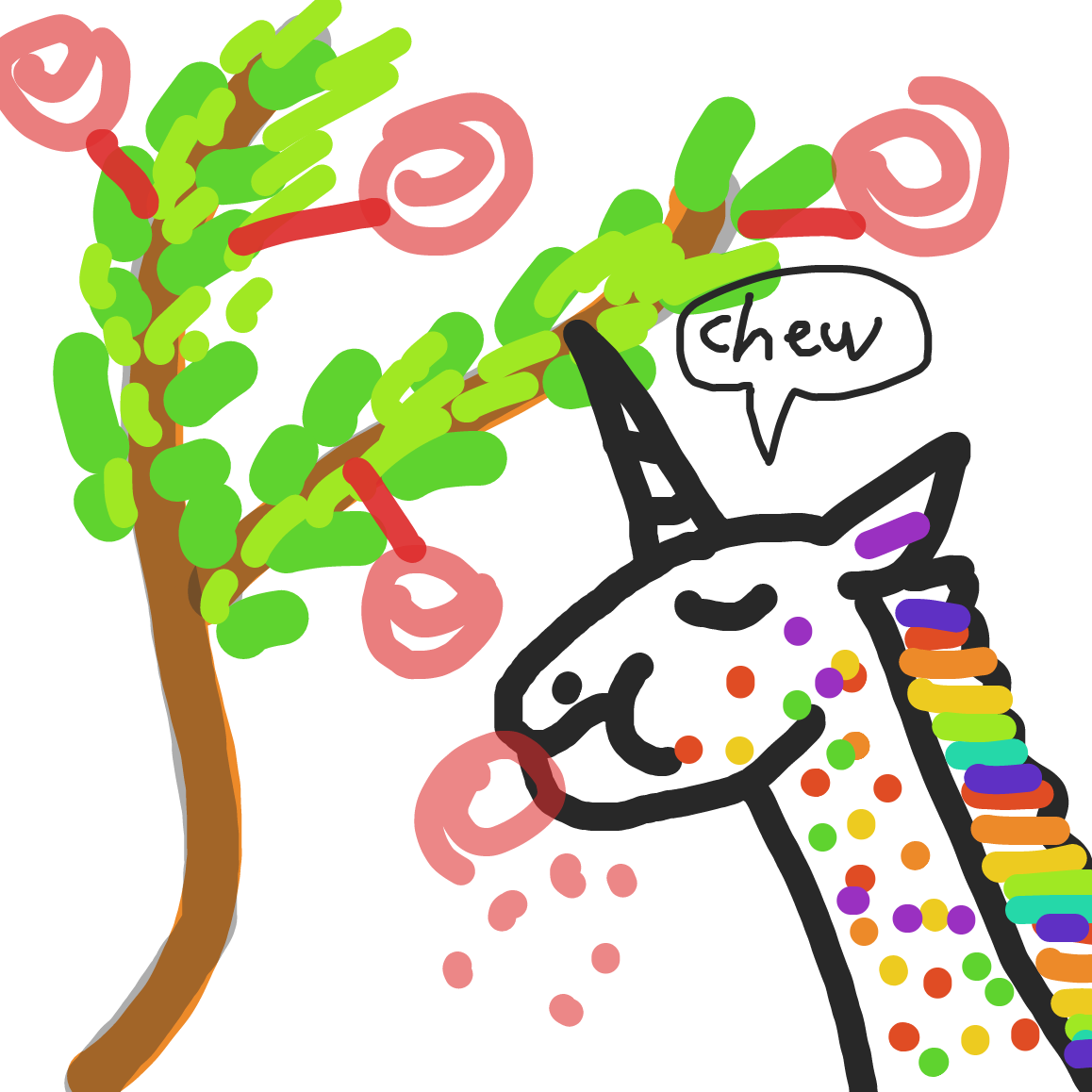 Drawing in Lollipop tree  by bajira