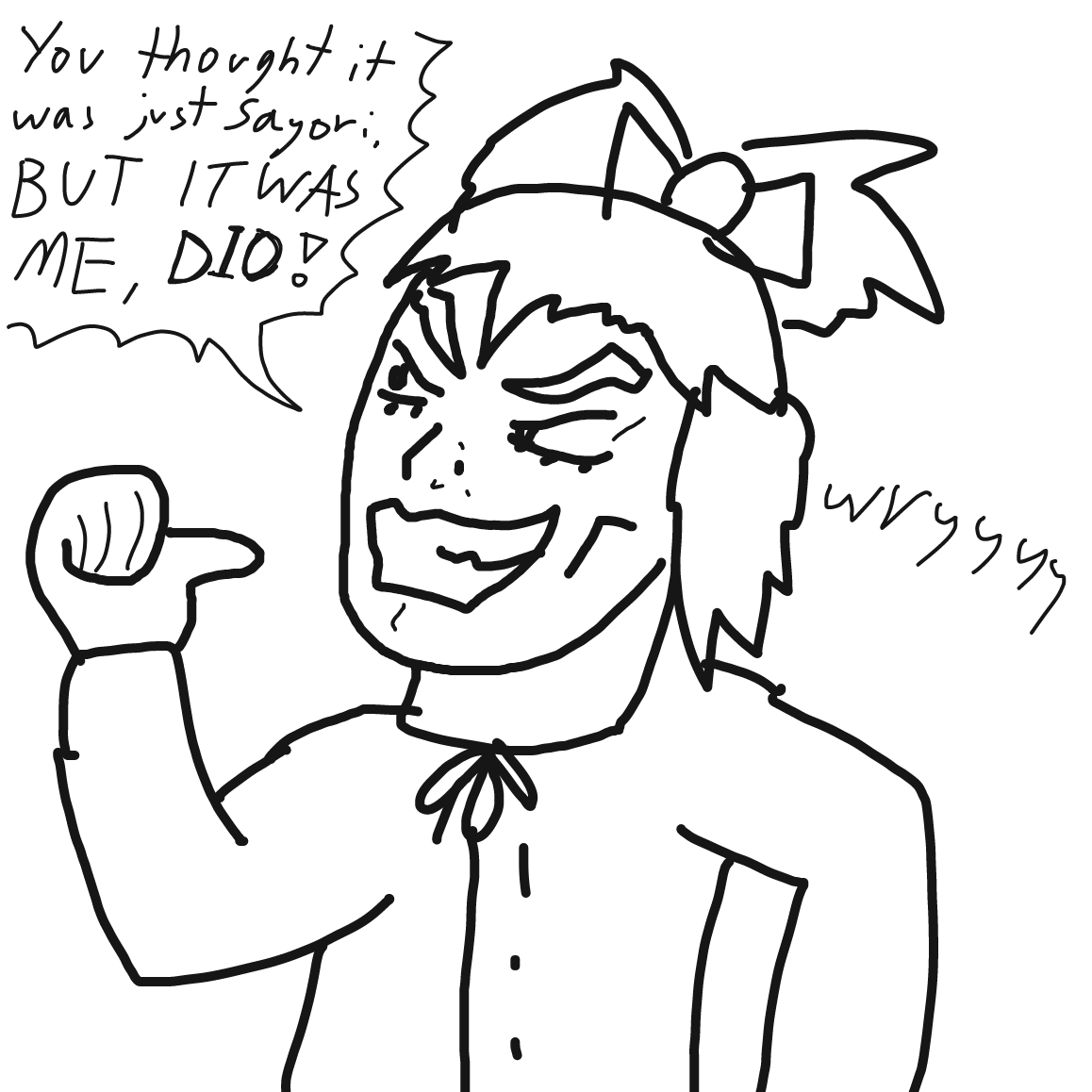 Drawing in JUST DOKI by bajira