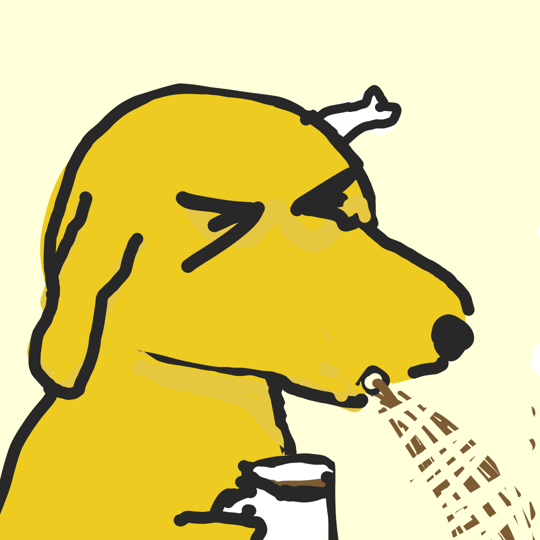 Spitting out coffee in shock - Online Drawing Game Comic Strip Panel by Newtoto