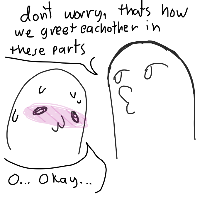 Foreign greeting??? Maybe??? - Online Drawing Game Comic Strip Panel by KringlePringles