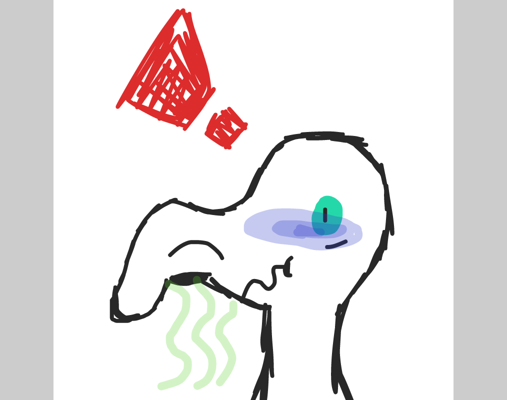 Drawing in Desperate Matters of Smell by LizardPie34