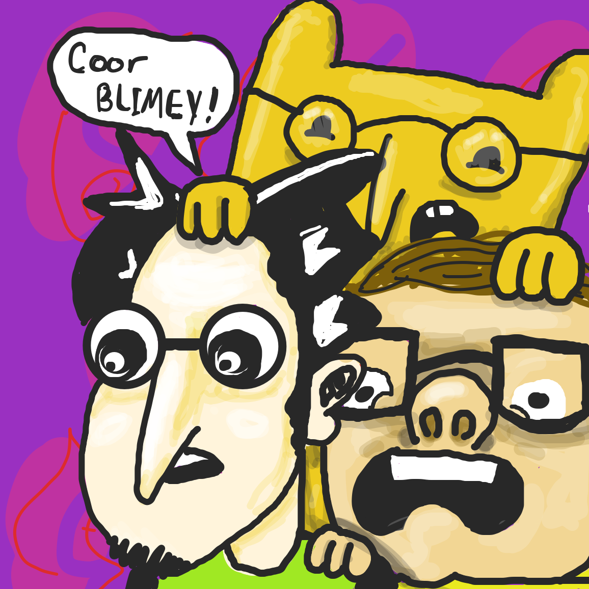 WHAT IS IT!! - Online Drawing Game Comic Strip Panel by joshyouart