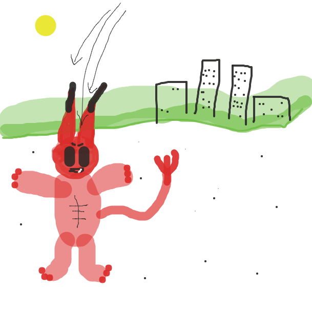 The devil quickly went down under to grab a few fun activities for them to do at the bar. What could they be? - Online Drawing Game Comic Strip Panel by Avesgallimore