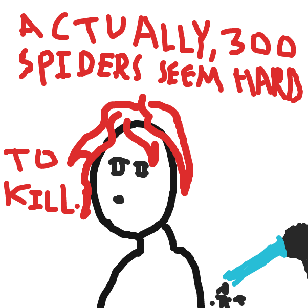 A random bystander states her opinion to Godzilla - Online Drawing Game Comic Strip Panel by HiveMind