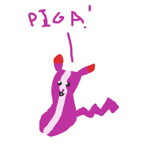 Pikachu Is Now Bacon - Online Drawing Game Comic Strip Panel by HiveMind