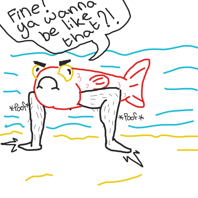 Drawing in Fish by @Thirza_sketch_book