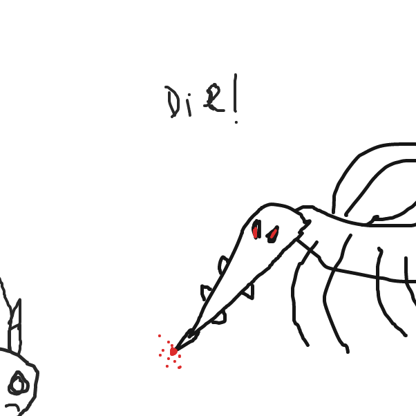 Beetle is gonna die - Online Drawing Game Comic Strip Panel by HiveMind