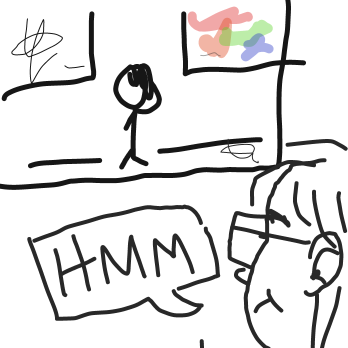 Hmmmmmm - Online Drawing Game Comic Strip Panel by @Thirza_sketch_book