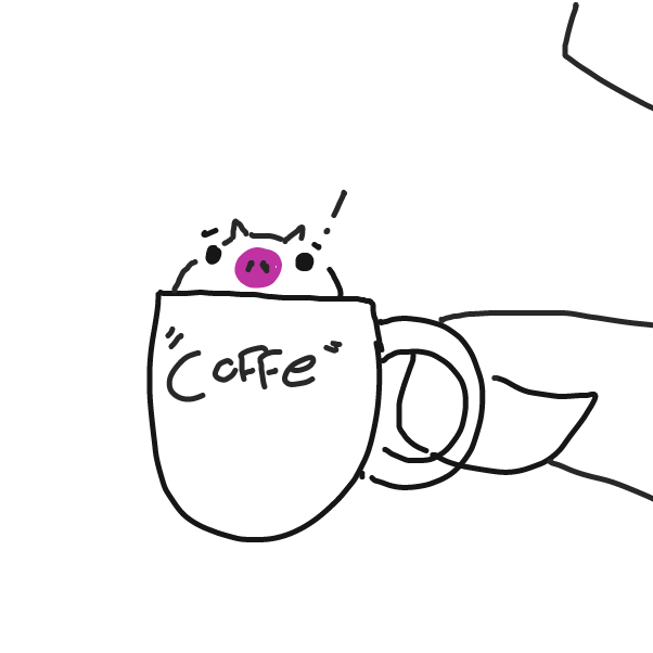 Drawing in Shark Coffee by Art.frankie