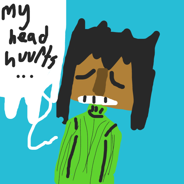 Andrew wakes up, unknowing of where he is. (Andrew is Satan inside a teenager's body) - Online Drawing Game Comic Strip Panel by Distorted666