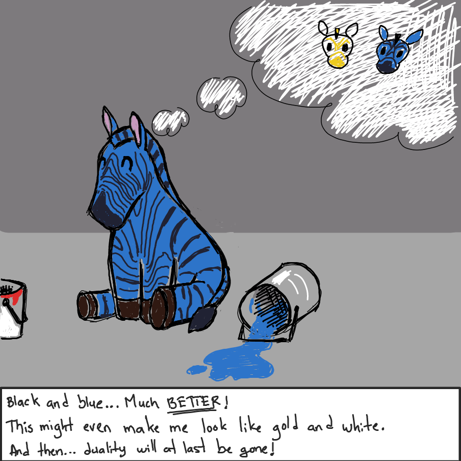 Zim thinks that this well known meme-style color will make his life better. - Online Drawing Game Comic Strip Panel by ArelaEstudio