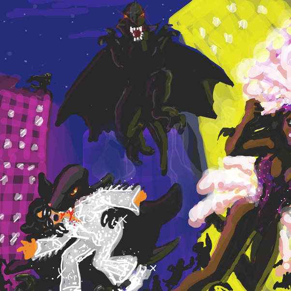 Drawing in Vampire Velociraptors in Vegas by Ramora