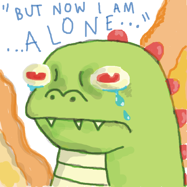 the moment of realisation  - Online Drawing Game Comic Strip Panel by daveisaverage