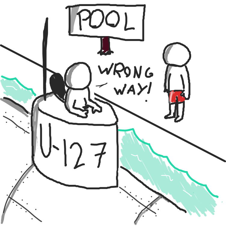 Drawing in submarine adventure by not a weeb