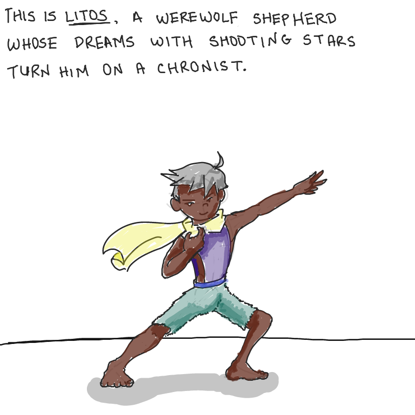 Litos is pleased to meet you all! :) - Online Drawing Game Comic Strip Panel by ArelaEstudio