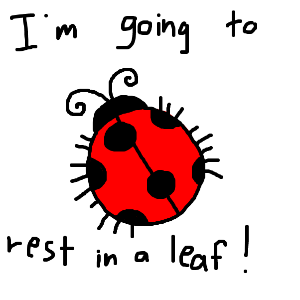Lucas is a ladybug who loves to sleep - Online Drawing Game Comic Strip Panel by SteliosPapas