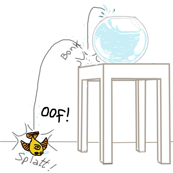 Drawing in Gerald Goldfish by Ramora