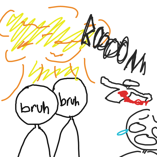 bruhpocolypse - Online Drawing Game Comic Strip Panel by harp00ns