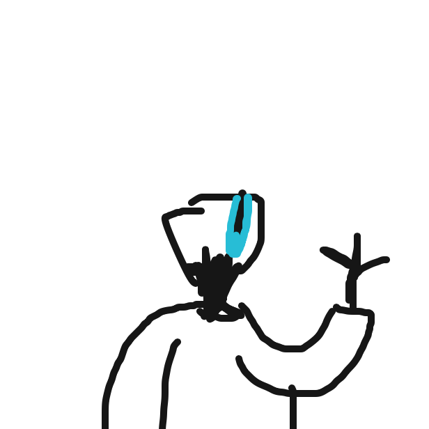 Drawing in post oc by LizardPie34