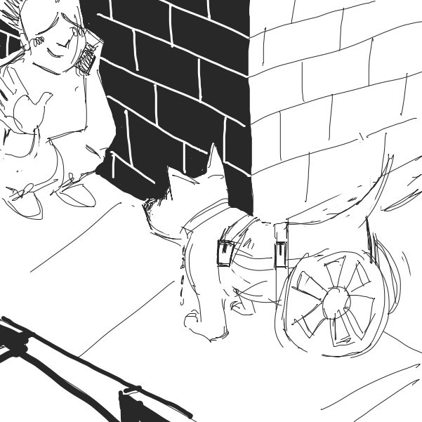 The robbers have a soft spot for dogs! - Online Drawing Game Comic Strip Panel by buddyp@l