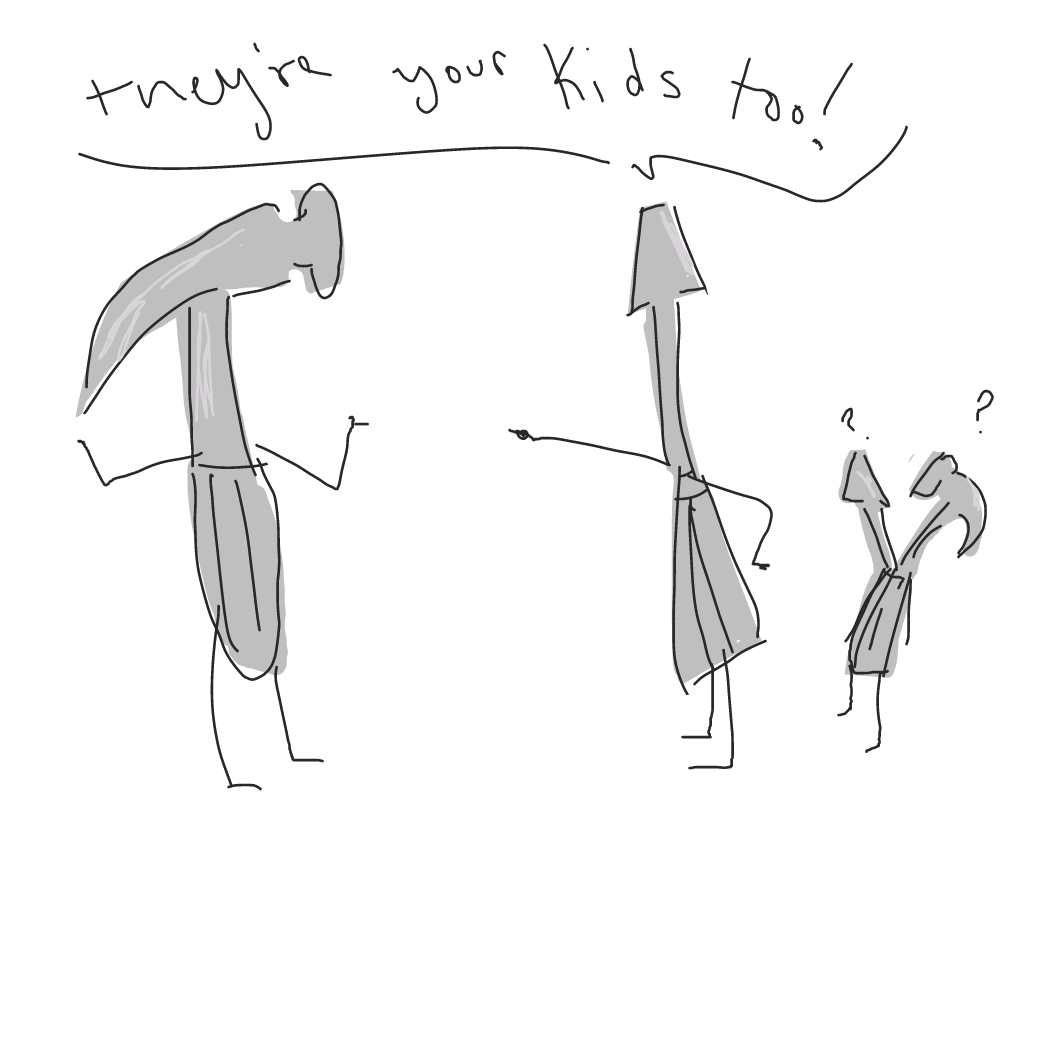 Drawing in Don't Knock It by Natalie