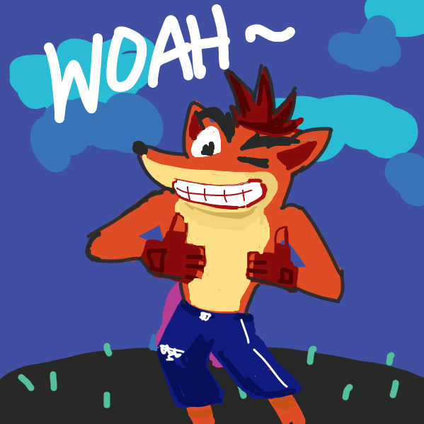 WOAHH ~ Bruh you thought heheh - Online Drawing Game Comic Strip Panel by Kush