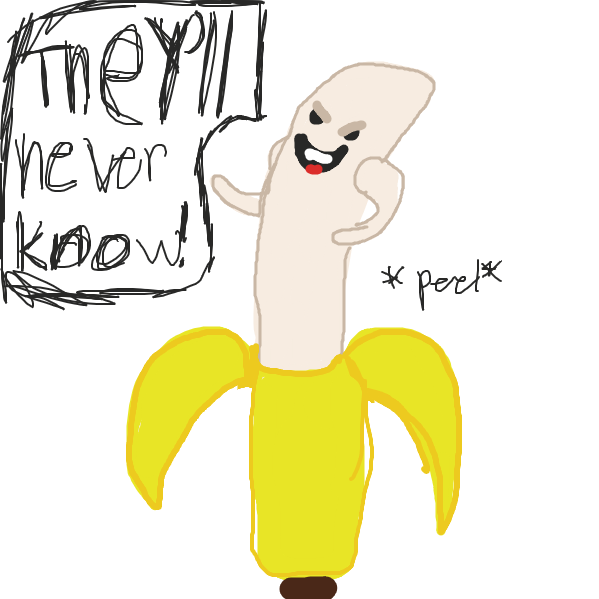 Drawing in Bananas  by SAMiAm
