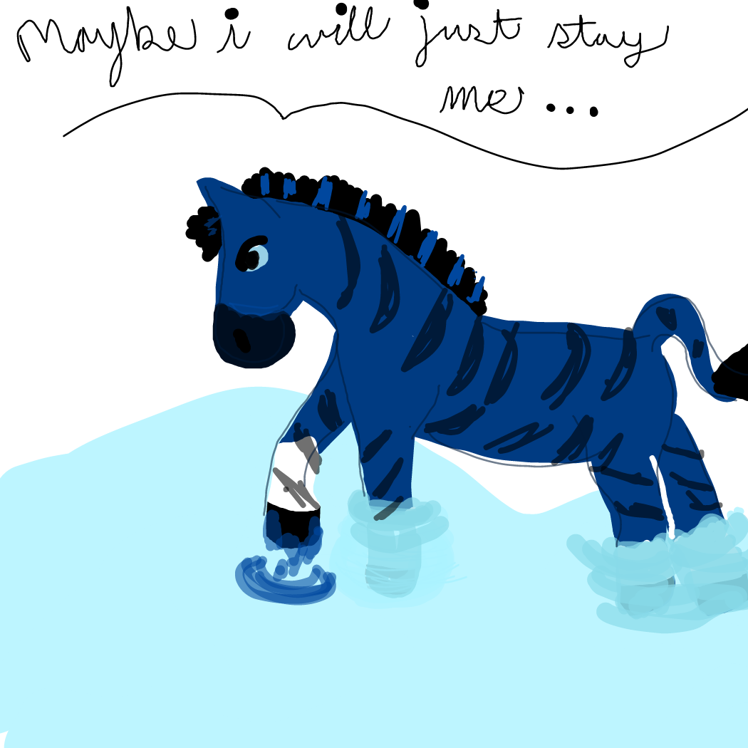 Drawing in Zim Zebra by Natalie