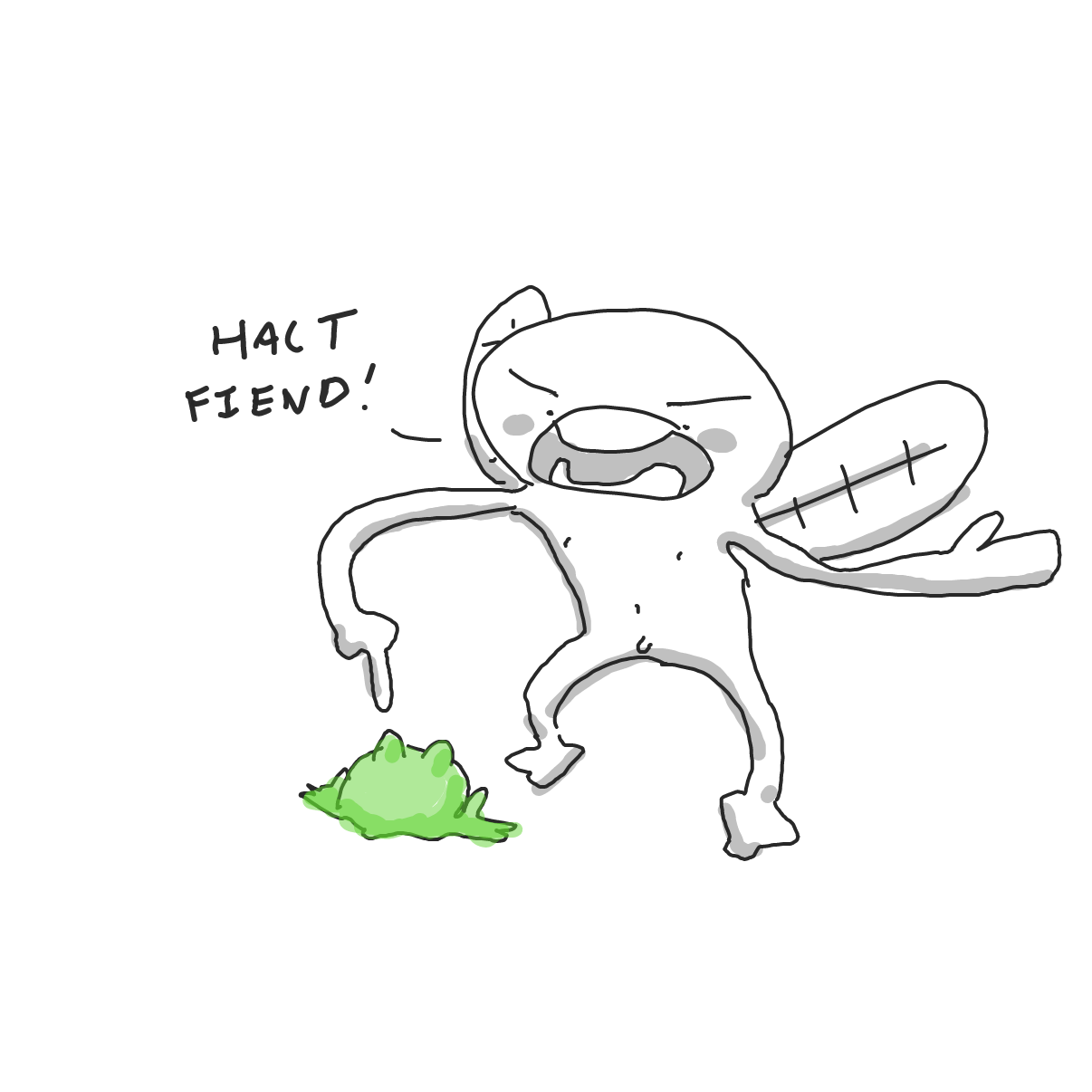  - Online Drawing Game Comic Strip Panel by Potato Man