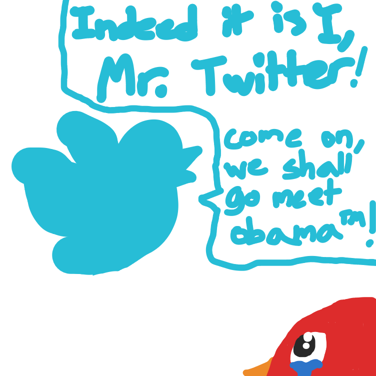 Drawing in Bernie Bird by StrongLocke