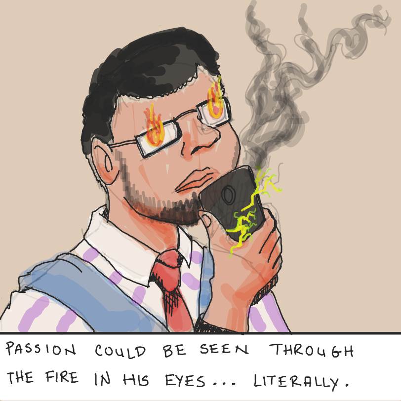 Sales need passion!!!! - Online Drawing Game Comic Strip Panel by ArelaEstudio