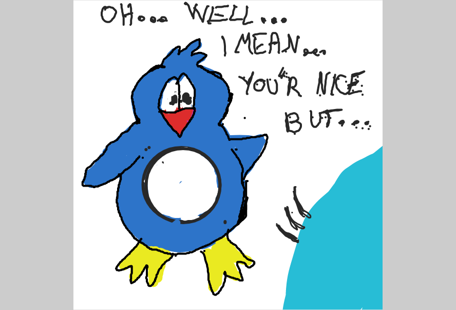 Drawing in Pongo Penguin by Paranausea