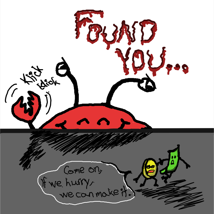 Drawing in Casper Crab by Paranausea