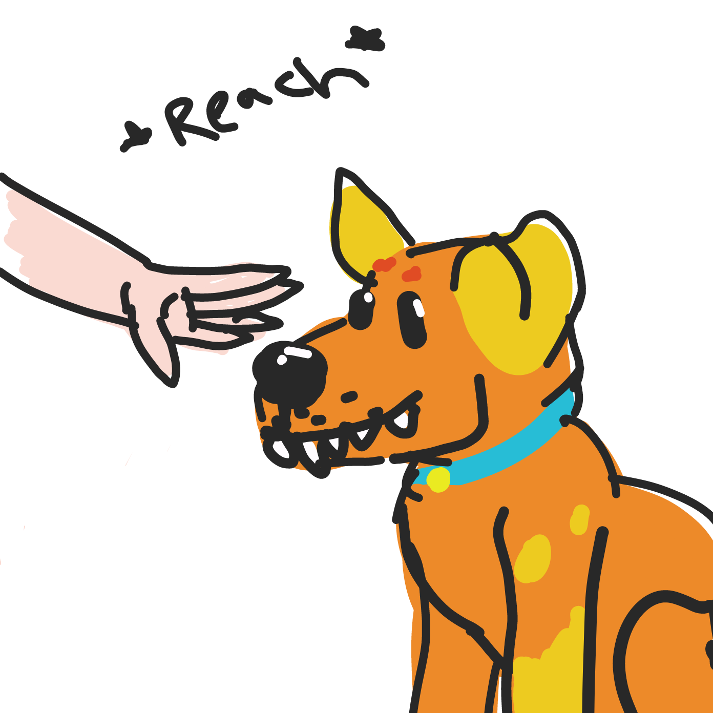 Drawing in Bite hand by KatrinaW