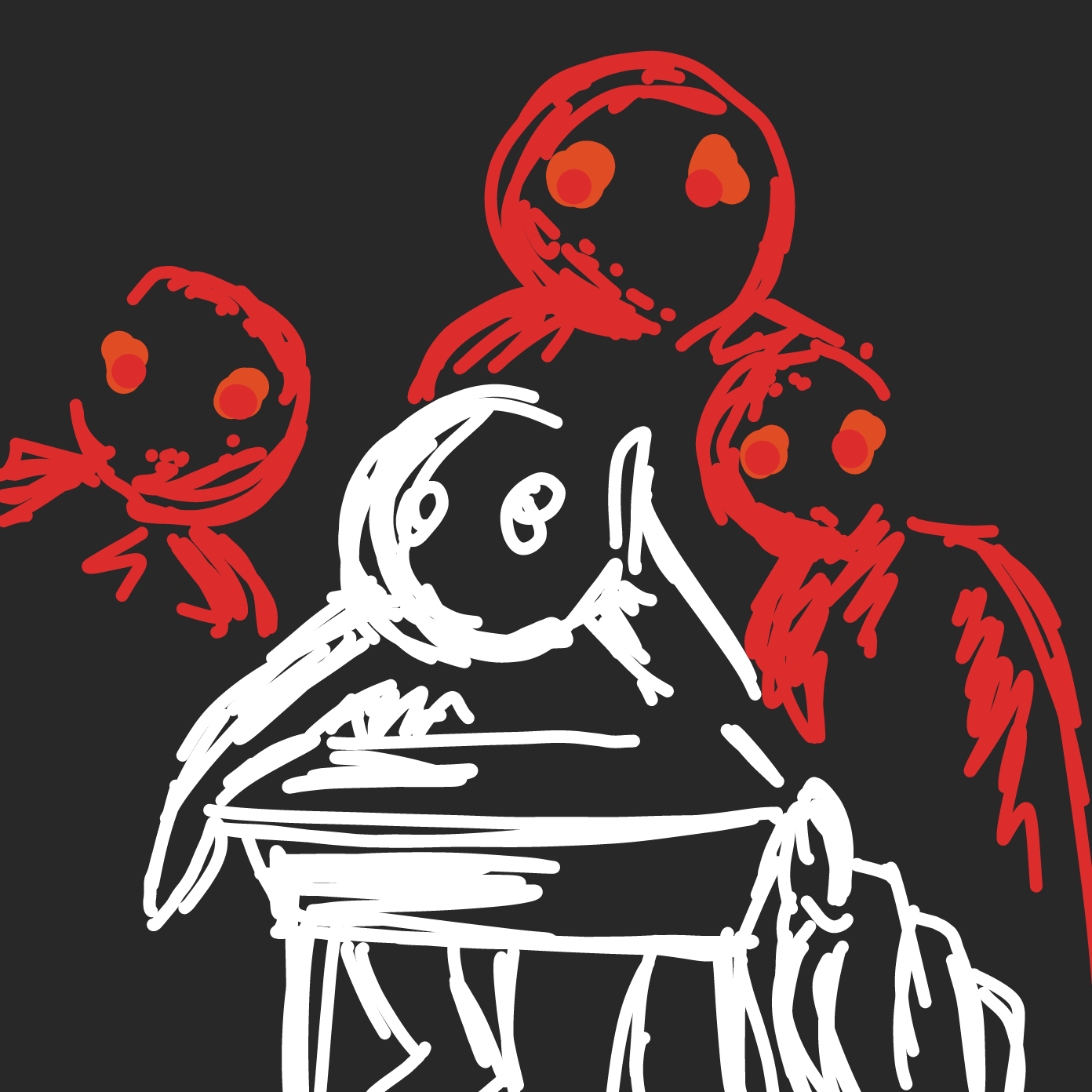 Drawing in Back to school be like... by KatrinaW