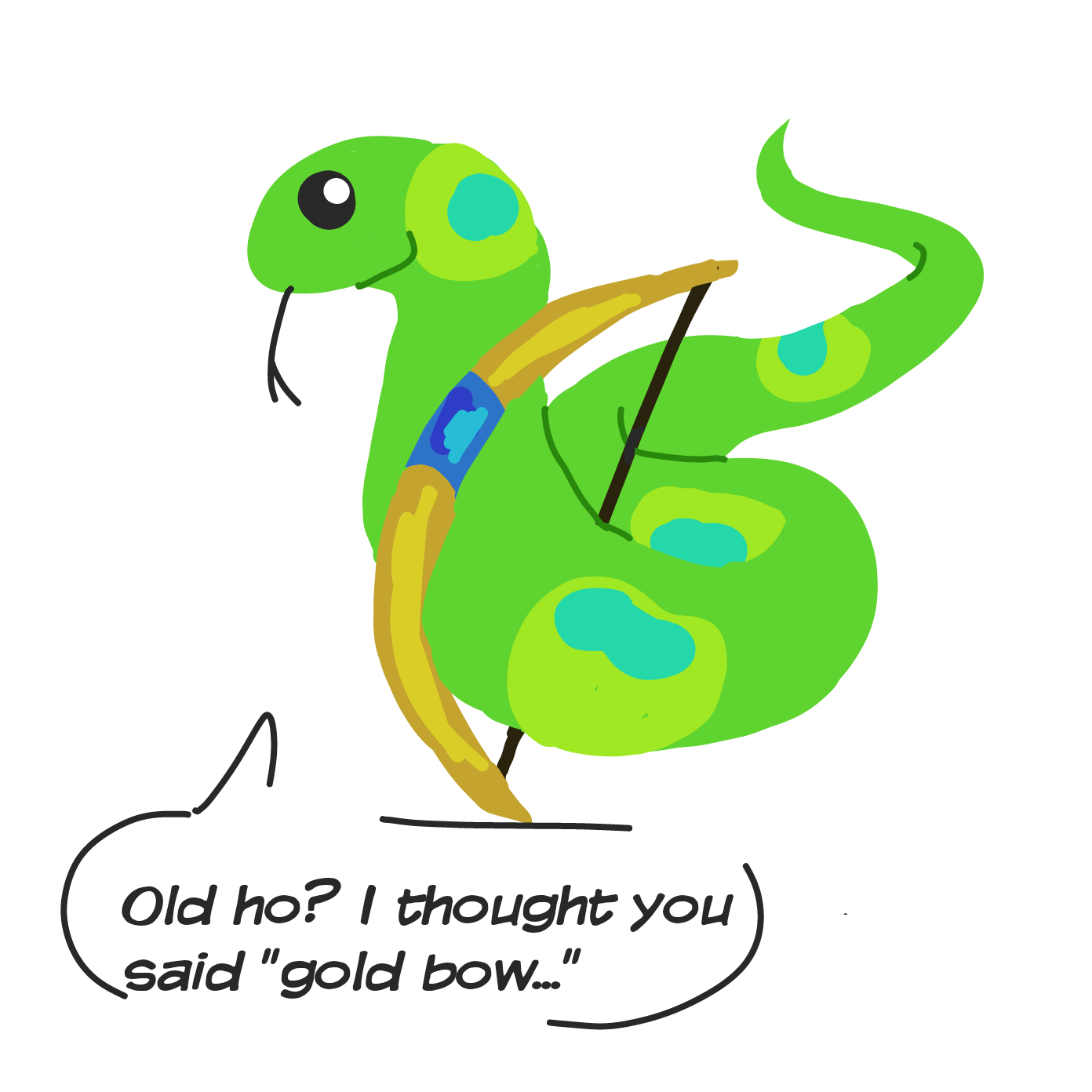 Drawing in Sid Snake by KatrinaW