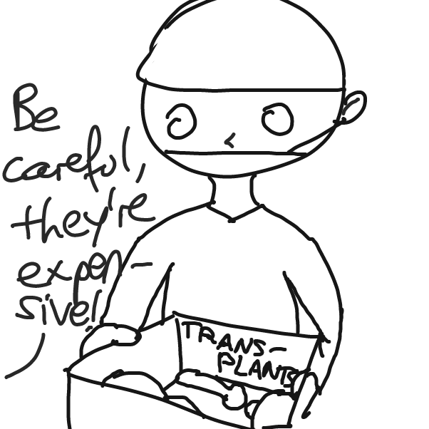 It turns out the Squad consists of 3 transplants, hence the prices in the previous panel. - Online Drawing Game Comic Strip Panel by ShurikTheShoe