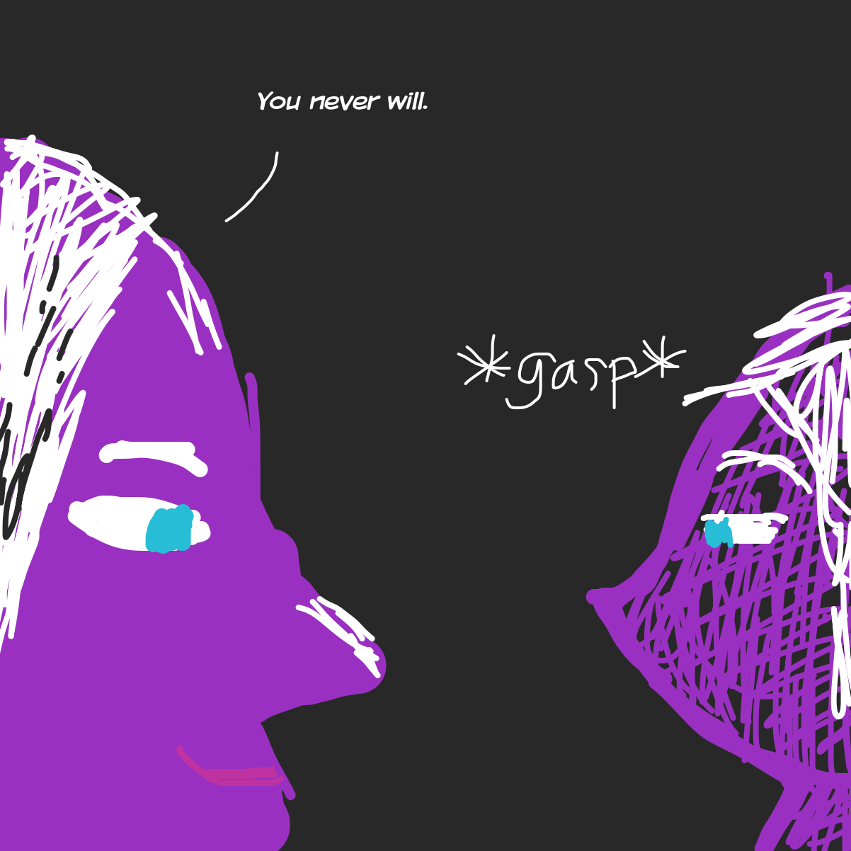  - Online Drawing Game Comic Strip Panel by BlackCatArtist