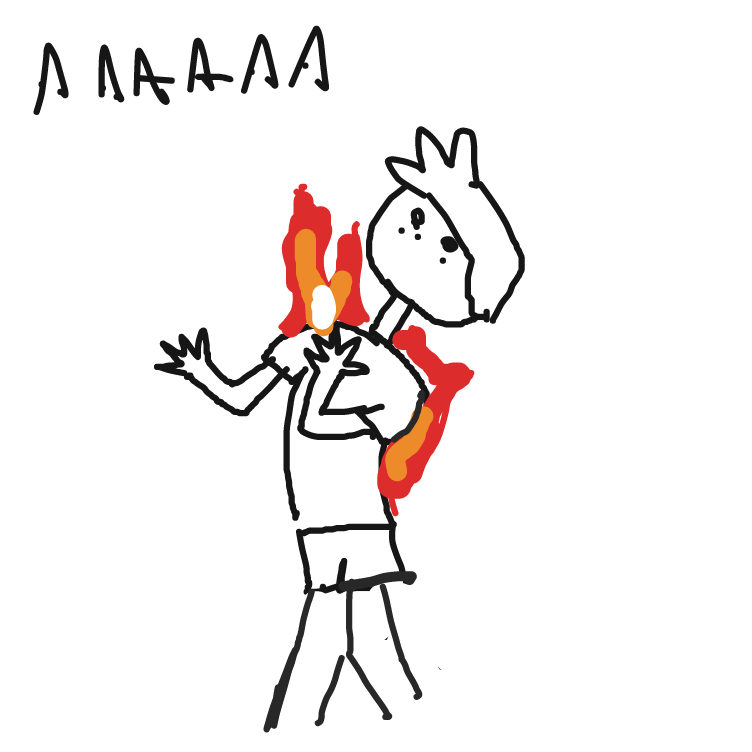too hot! - Online Drawing Game Comic Strip Panel by not a weeb