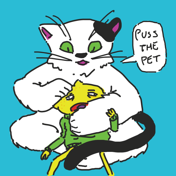 but no sour boi can resist fuzzy pussy either - Online Drawing Game Comic Strip Panel by Augmoff