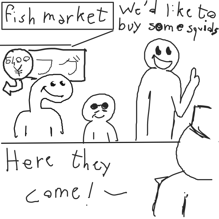 tentacle bussiness - Online Drawing Game Comic Strip Panel by not a weeb